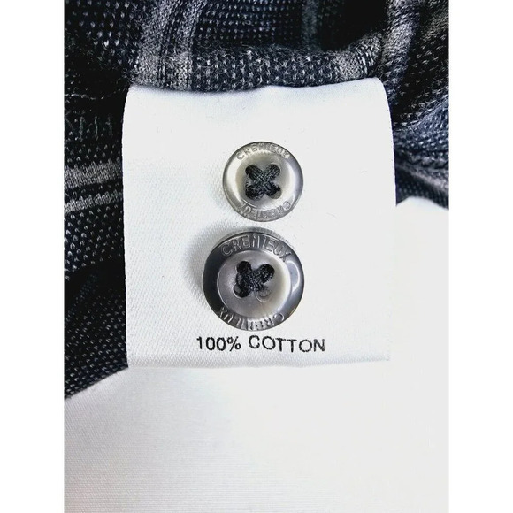 Cremieux Collection Size 2XL Men's Gray Stripe Long Sleeve Cotton Polo NWT - Picture 7 of 11